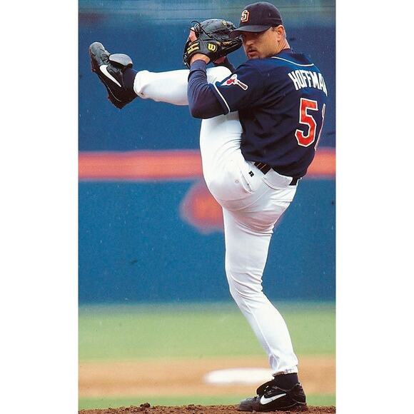 San Diego Padres 1997-1998 Russell DIAMOND jersey 44 M navy orange MLB vintage - Picture 3 of 15